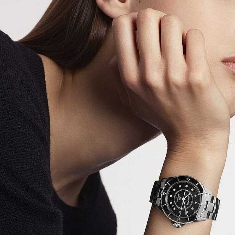 Relojes CHANEL | Chanel J12 Calibre 12.1 Negro Con Diamantes 38Mm