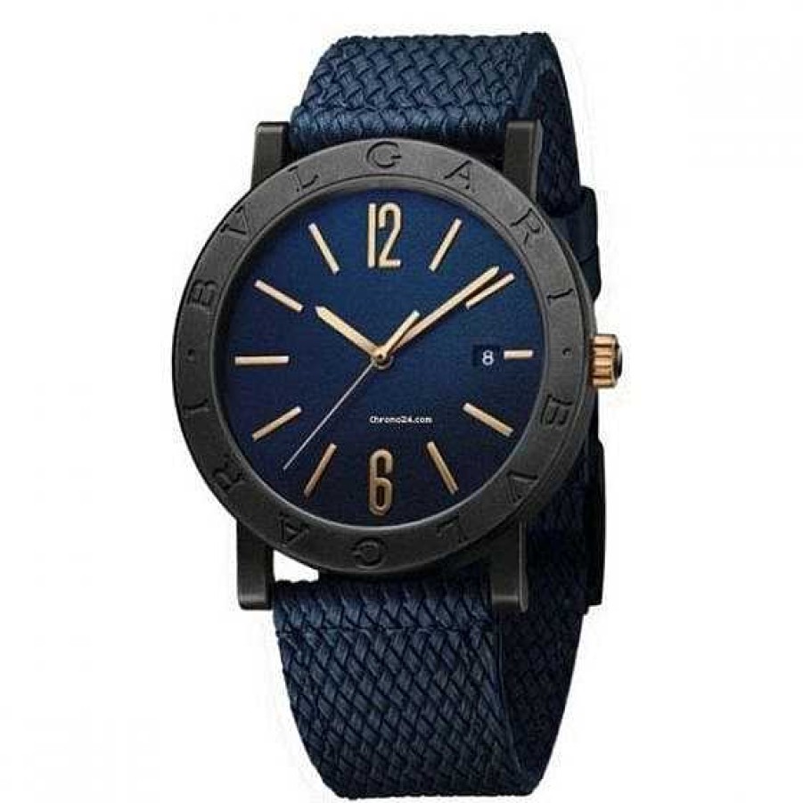 Relojes Bvlgari | Bulgari Bulgari 41 En Acero Revestido Dlc Y Caucho