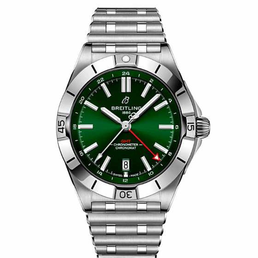 Relojes Breitling | Breitling Chronomat Auto Gmt Esfera Verde 40Mm