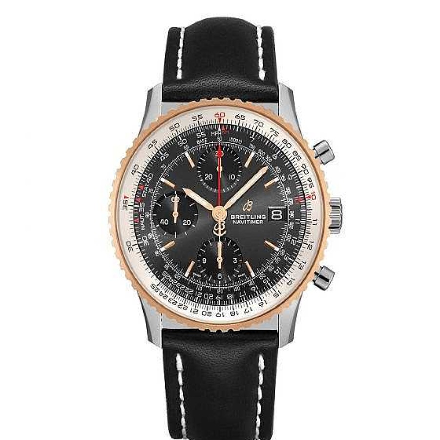 Relojes Breitling | Breitling Navitimer Chronograph Esfera Negra Correa Piel 41Mm