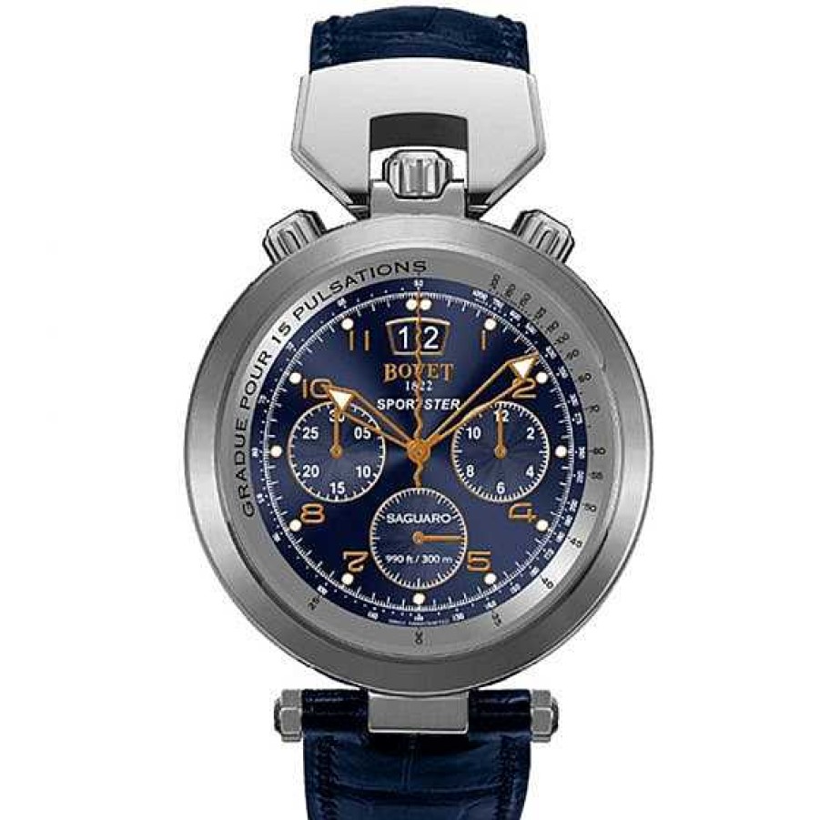 Relojes Bovet 1822 | Bovet Saguaro Cron Grafo Acero Esfera Azul