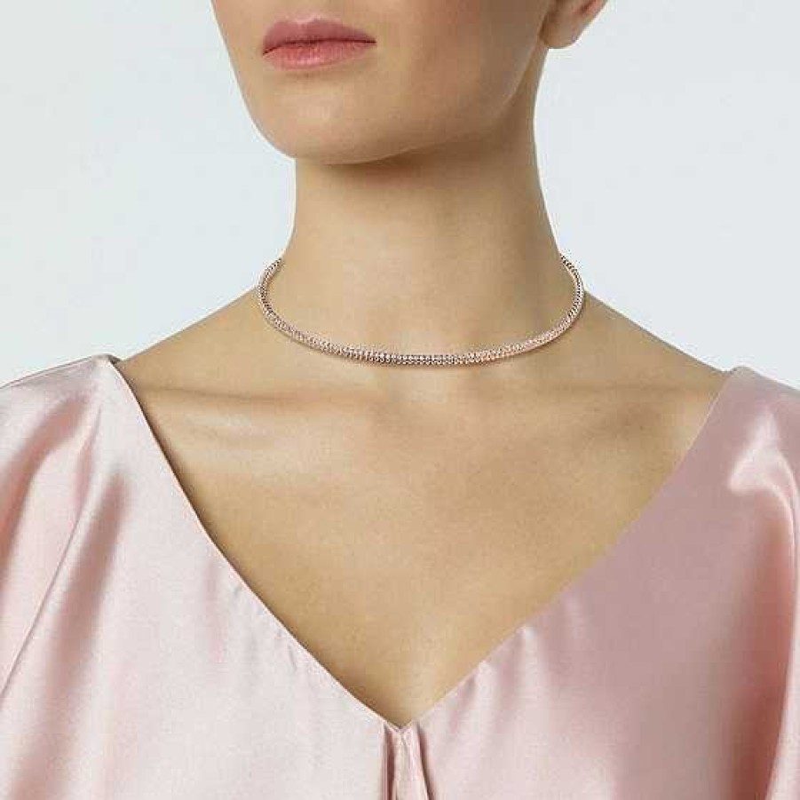 Joyas Chocrón | Gargantilla Choker "Bubbles" De Oro Rosa Con Diamantes