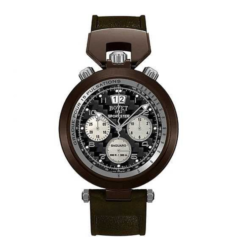 Relojes Bovet 1822 | Bovet Saguaro Cron Grafo En Acero Y Pvd Marr N