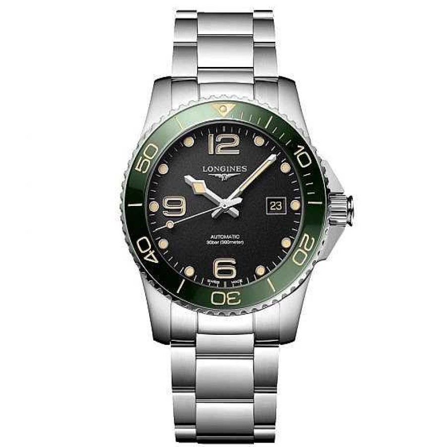 Relojes Longines | Longines Hydroconquest Negro Bisel Verde 41Mm