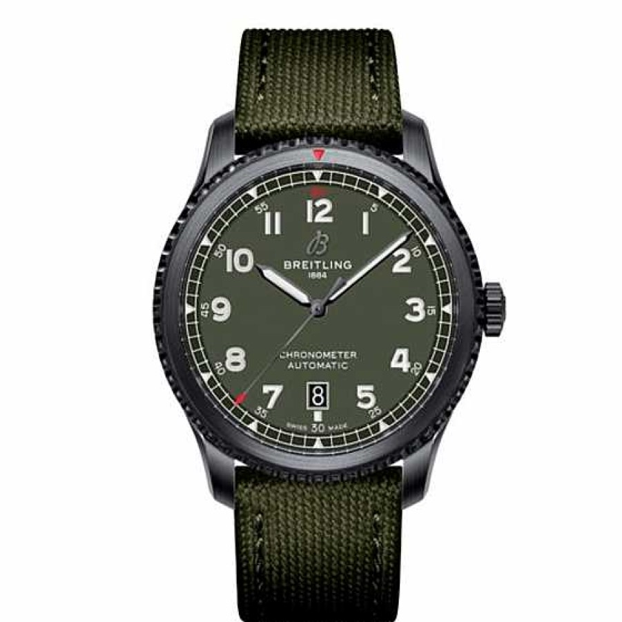 Relojes Breitling | Breitling Aviator 8 41Mm Nato Black Steel Curtiss