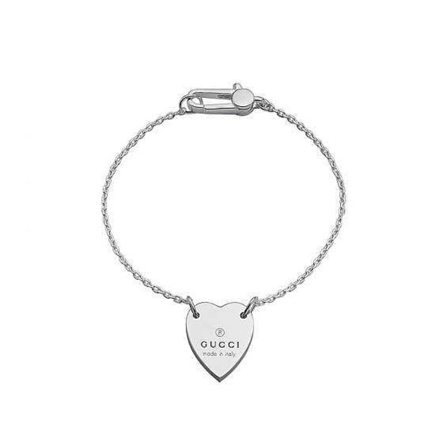 Joyas Gucci | Pulsera De Plata Gucci Trademark Con Coraz N