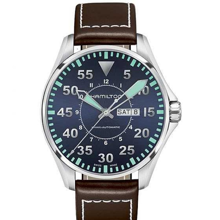 Relojes Hamilton | Hamilton Khaki Aviation Pilot Day-Date Auto Esfera Azul