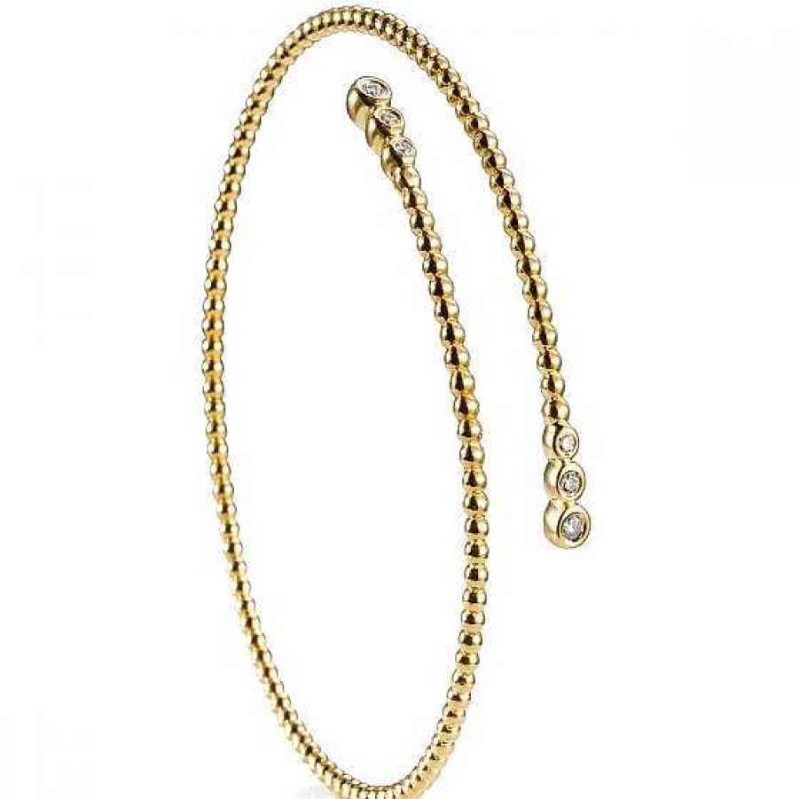 Joyas Chocrón | Pulsera "Bubbles" De Oro Amarillo Con 6 Diamantes En Chat N