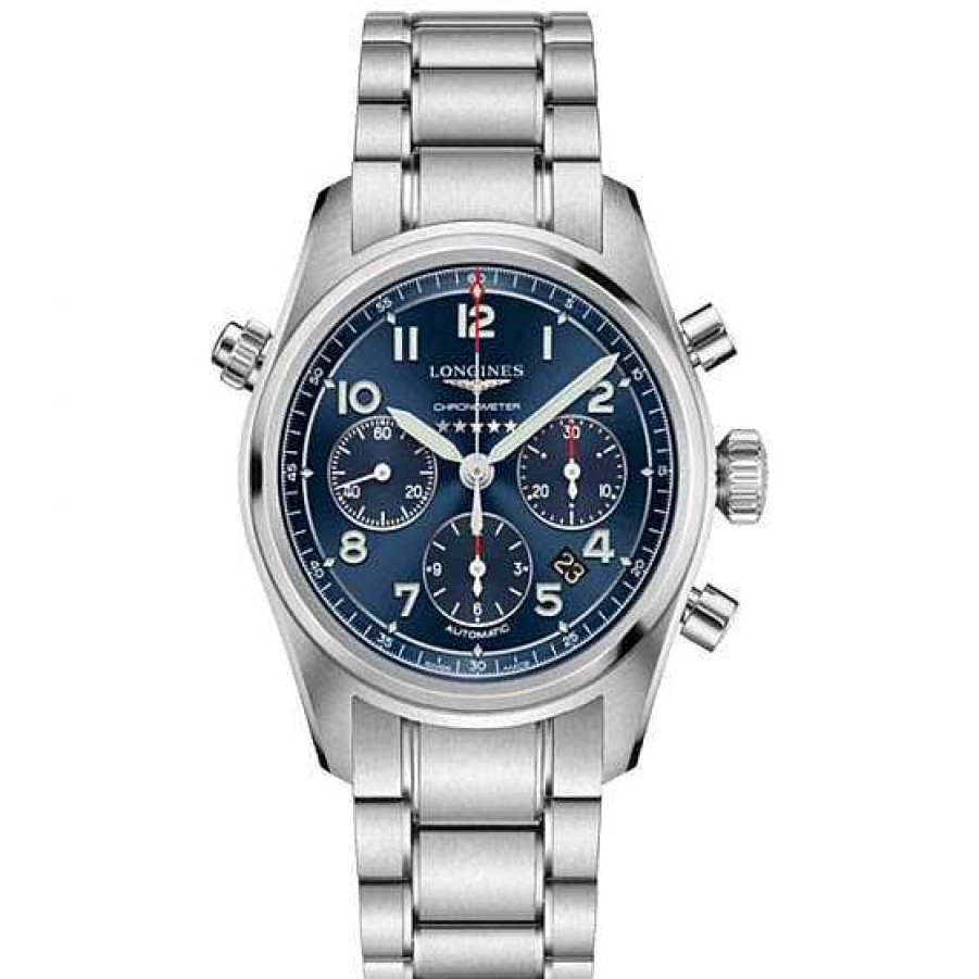 Relojes Longines | Longines Spirit Chrono Acero Esfera Azul 42 Mm Auto