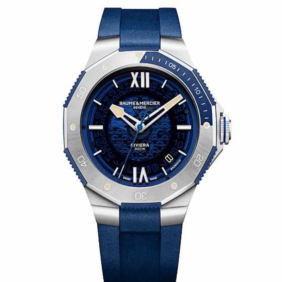 Relojes Baume et Mercier | Baume Et Mercier Riviera Azur 300 42Mm Caucho