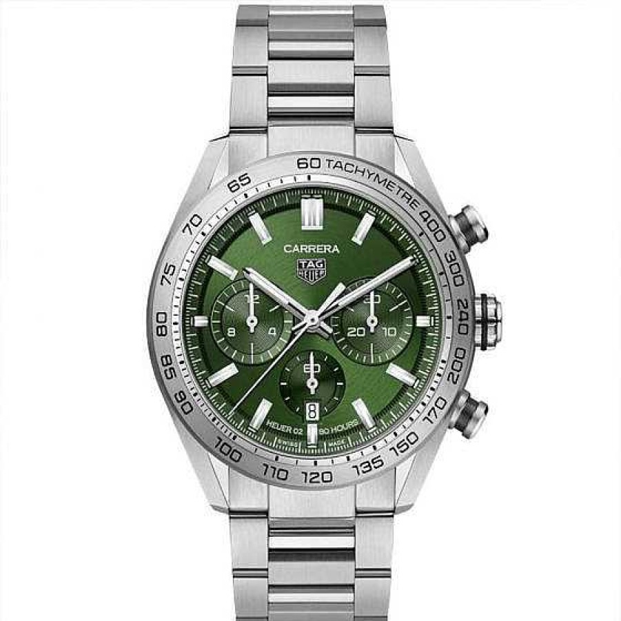 Relojes TAG Heuer | Tag Heuer Carrera Calibre Heuer 02 Chronograph 44Mm Esfera Verde