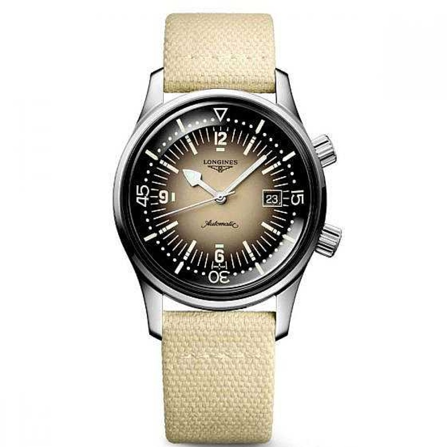 Relojes Longines | Longines Heritage Legend Diver 42Mm Beige