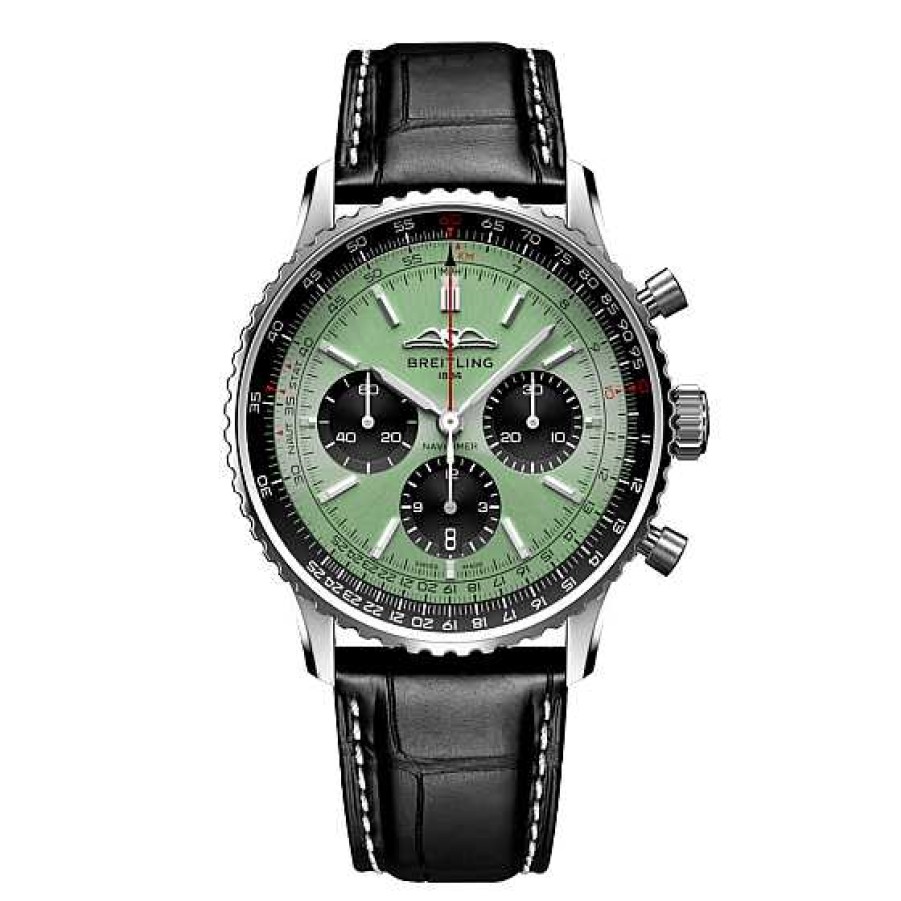 Relojes Breitling | Breitling Navitimer B01 Crono 43Mm Esfera Verde Piel