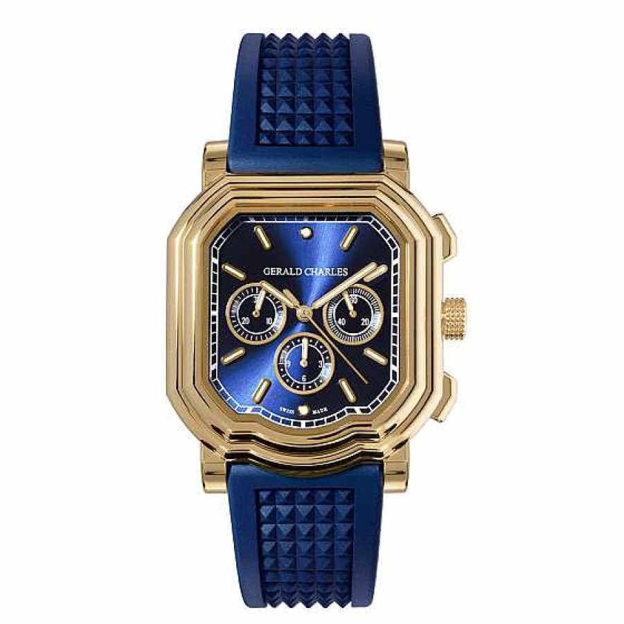 Relojes Gerald Charles | Gerald Charles Crono Maestro 3.0 Oro Rosa Y Esfera Azul