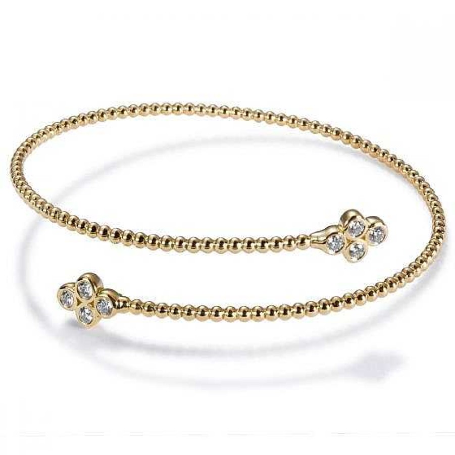 Joyas Chocrón | Pulsera "Bubbles" De Oro Amarillo Con 8 Diamantes En Chat N