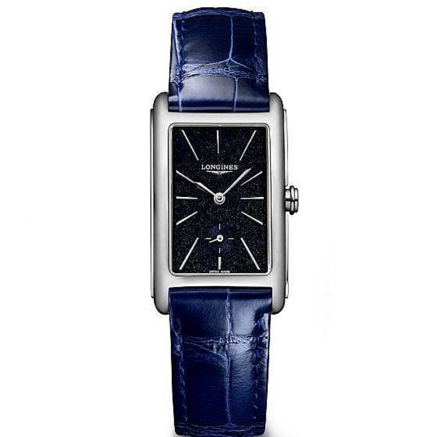 Relojes Longines | Longines Dolcevita Acero Correa De Cocodrilo Azul