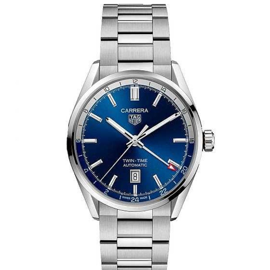 Relojes TAG Heuer | Tag Heuer Carrera Calibre 7 Autom Tico Twin-Time 41 Mm Esfera Azul