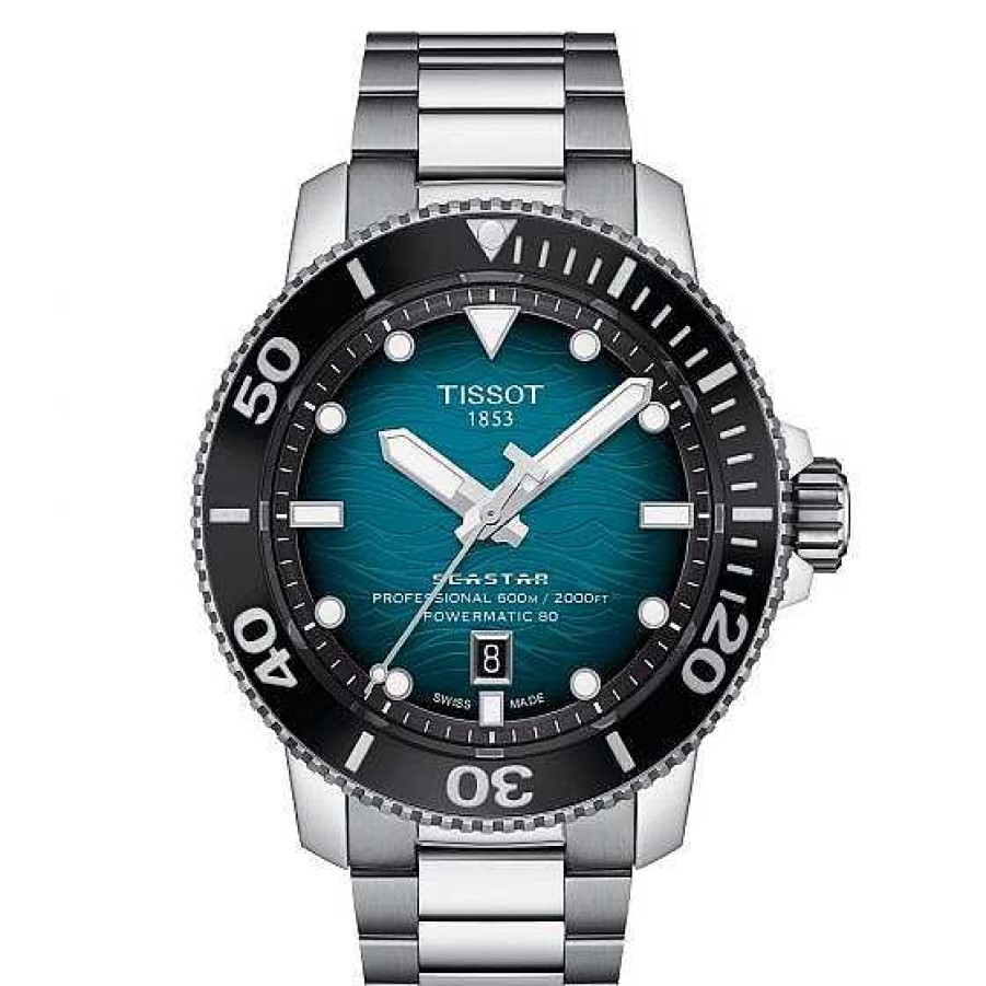 Relojes Tissot | Tissot Seastar 2000 Professional Powermatic 80 Turquesa 46Mm