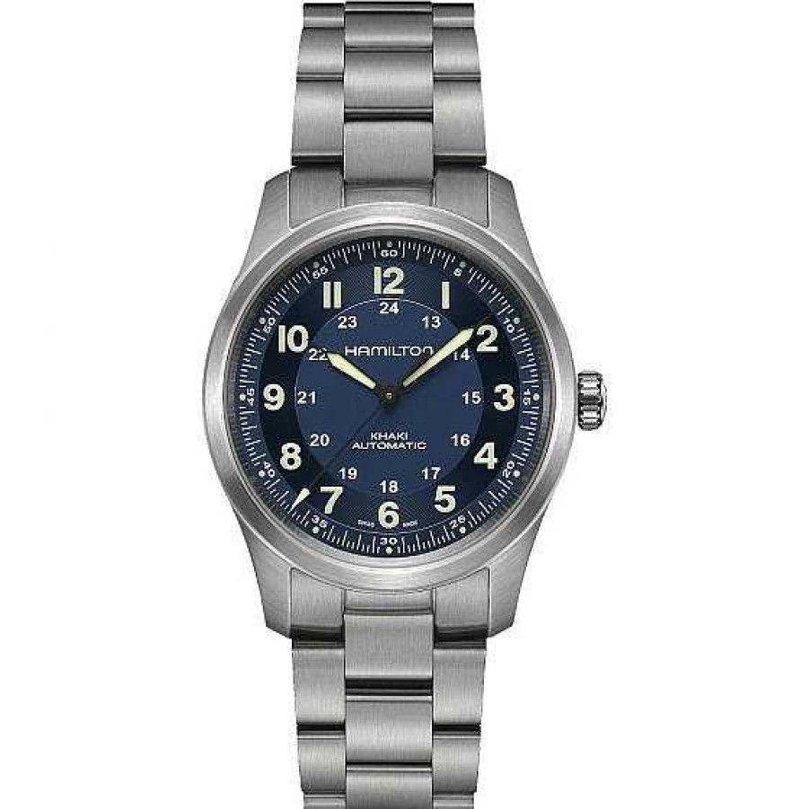 Relojes Hamilton | Hamilton Khaki Field Titanium Auto Azul 38Mm