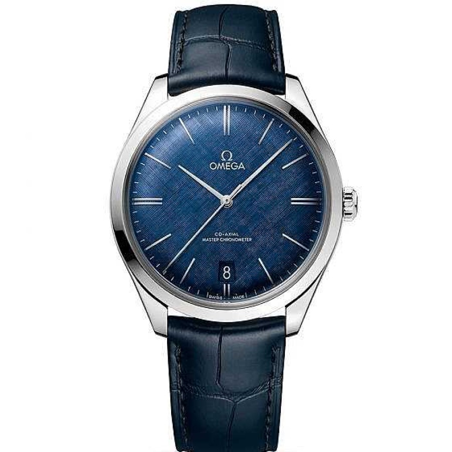 Relojes Ω OMEGA | Omega De Ville Tresor 40Mm Esfera Azul, Acero Y Cocodrilo