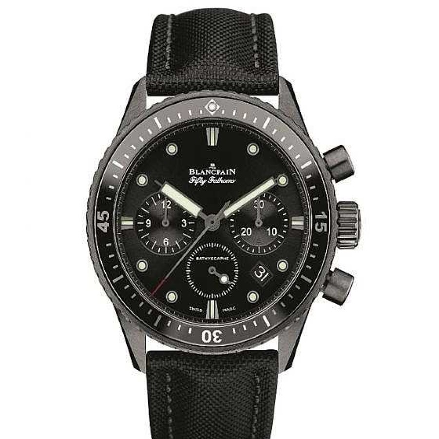 Relojes Blancpain | Blancpain Fifty Fathoms Cron Grafo Flyback Cer Mica Negra 43,60Mm