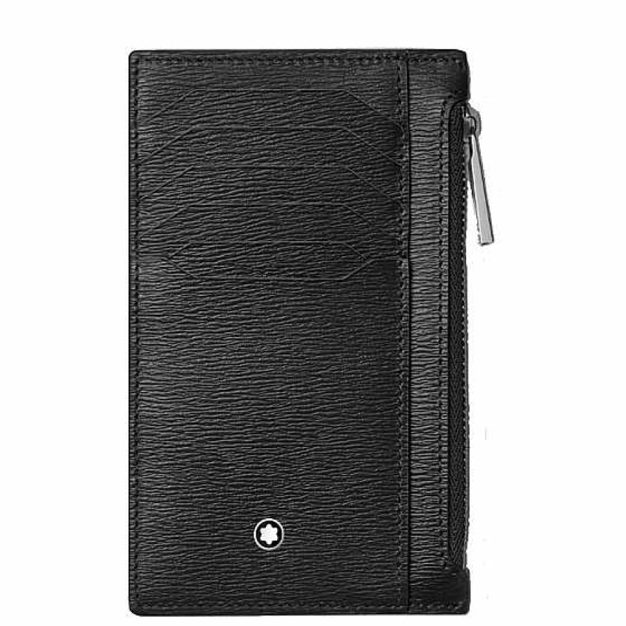 Accesorios Montblanc | Portatarjetas Montblanc 8 Tarjetas Con Bolsillo De Cremallera