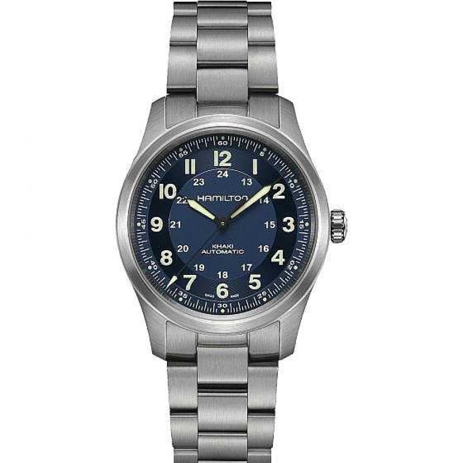 Relojes Hamilton | Hamilton Khaki Field Titanium Auto Azul 38Mm