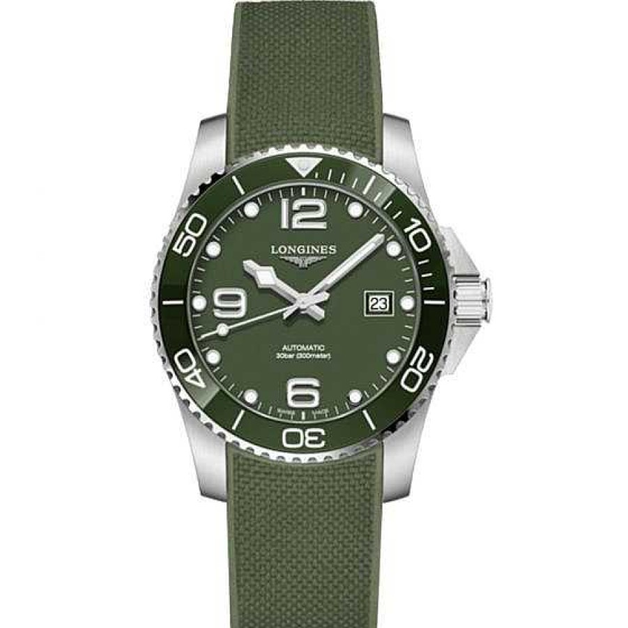 Relojes Longines | Longines Hydroconquest 43 Mm Esfera Verde Caucho