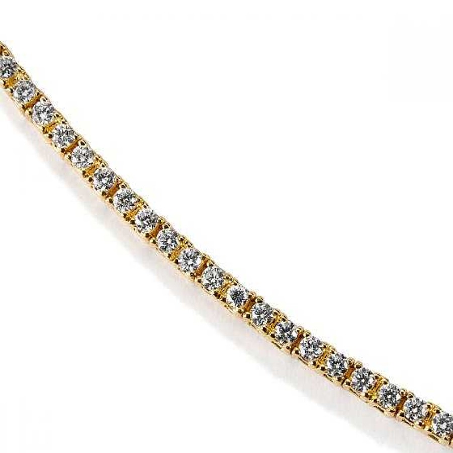 Joyas Chocrón | Pulsera Riviere Oro Amarillo Con Diamantes