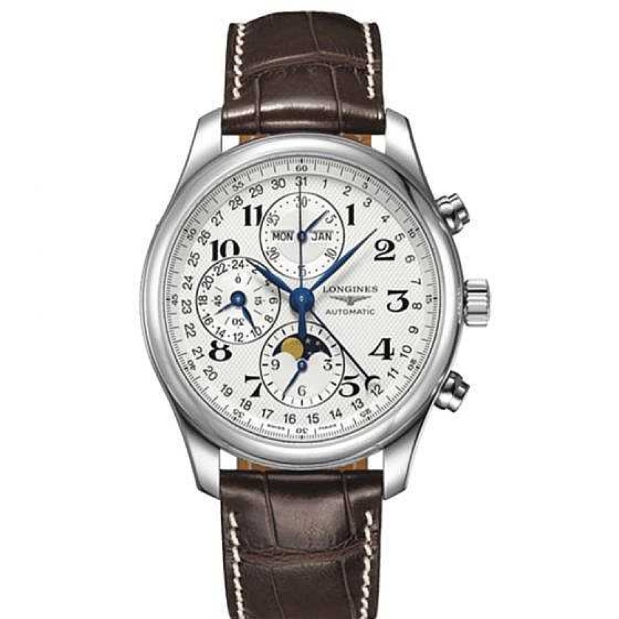 Relojes Longines | Longines Master Collection 42 Mm Cronografo Acero Y Piel