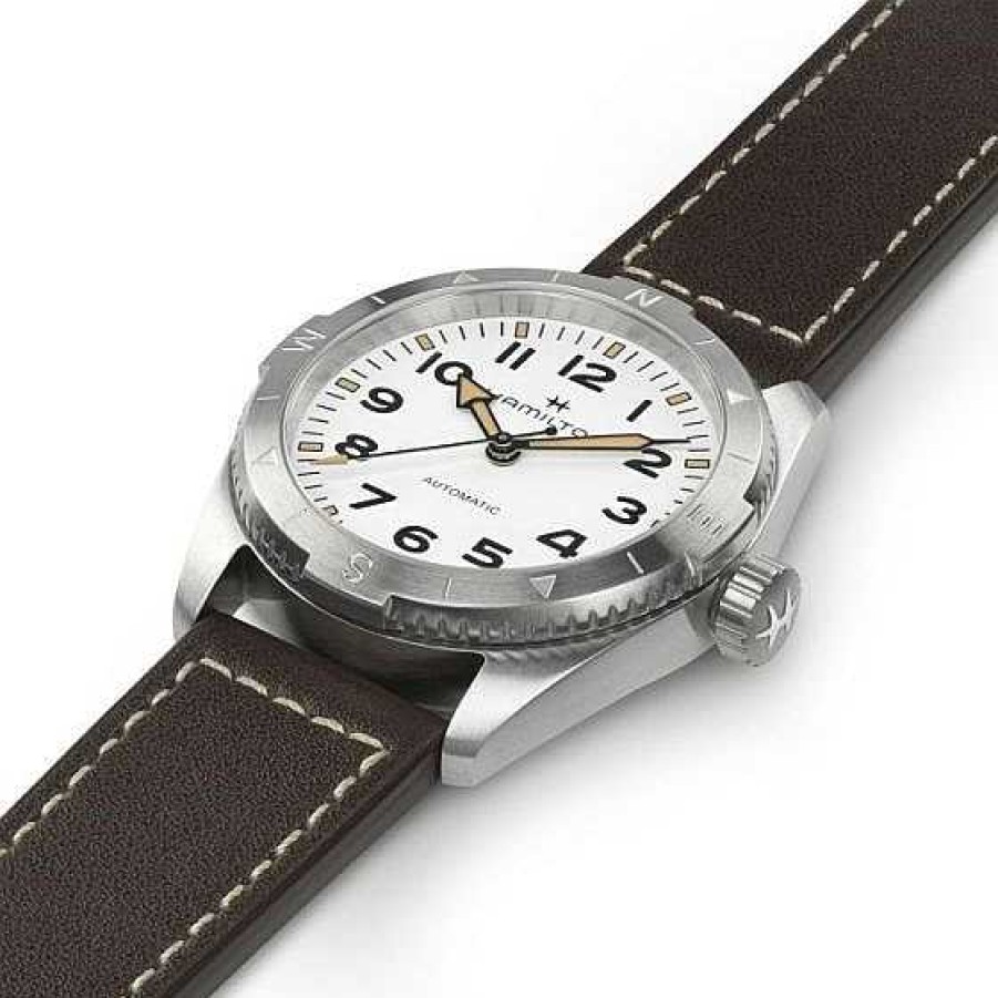 Relojes Hamilton | Hamilton Khaki Field Expedition Auto Blanco Correa Marr N 37Mm