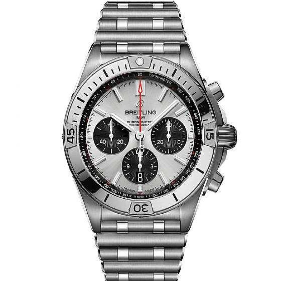 Relojes Breitling | Breitling Chronomat B01 42Mm Acero Esfera Plateada