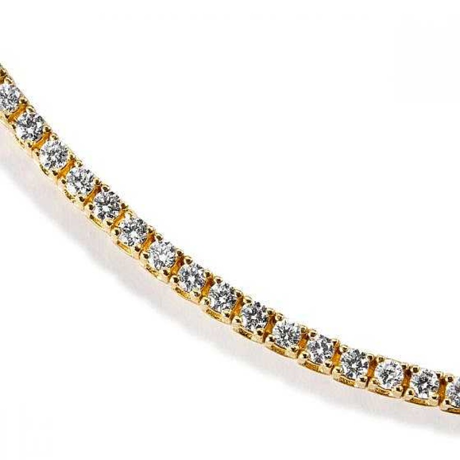 Joyas Chocrón | Pulsera Riviere Oro Amarillo Con Diamantes