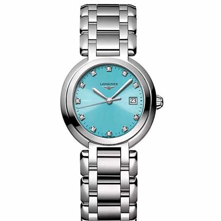 Relojes Longines | Longines Primaluna 30Mm Esfera Azul Turquesa