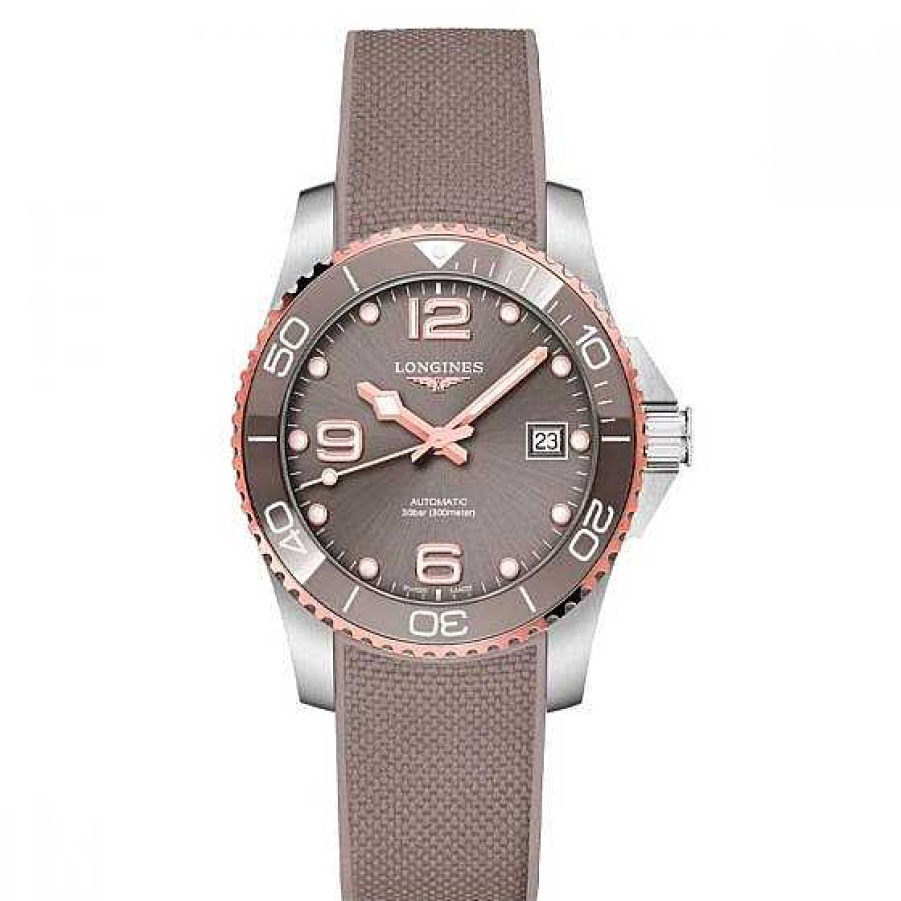 Relojes Longines | Longines Hydroconquest 39Mm Acero Esfera Gris Caucho