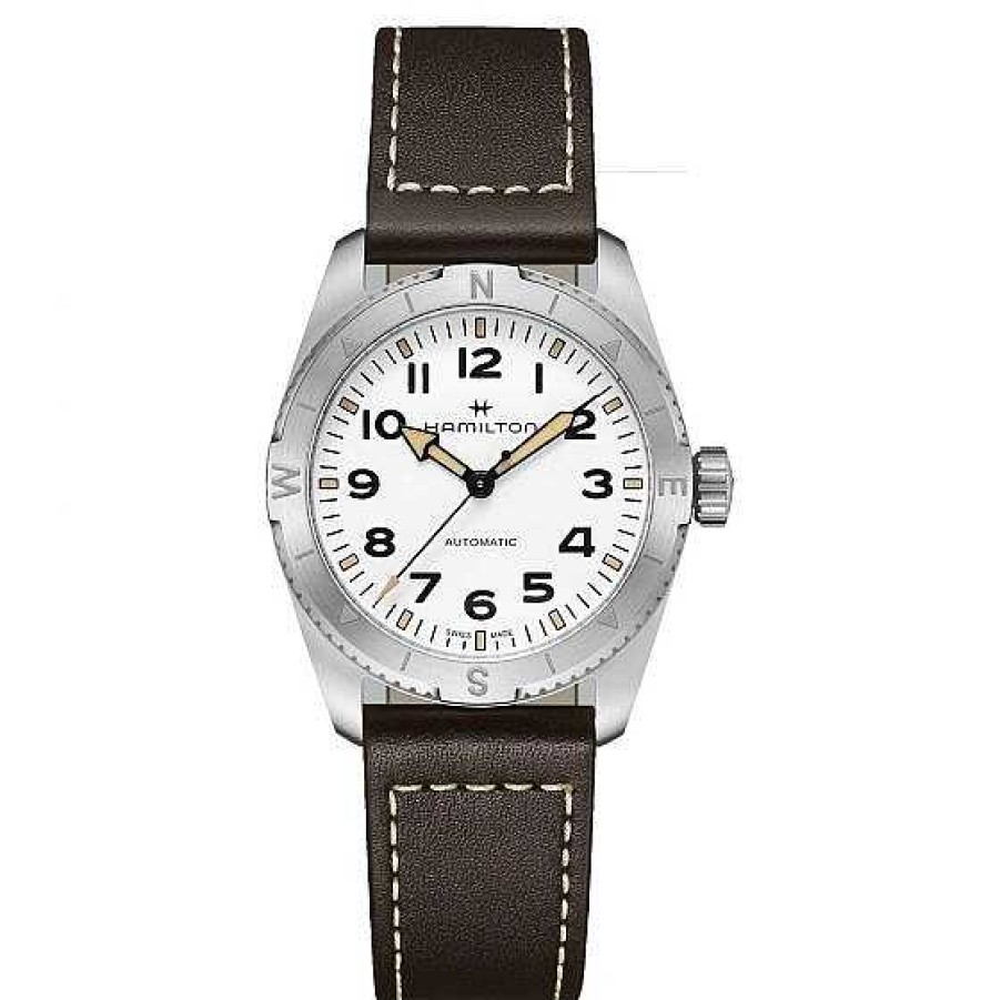 Relojes Hamilton | Hamilton Khaki Field Expedition Auto Blanco Correa Marr N 37Mm