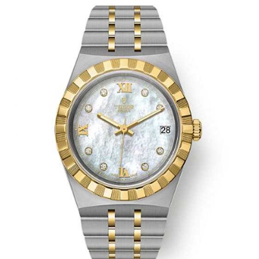 Relojes Tudor | Tudor Royal Bicolor Esfera N Car Y Diamantes 34 Mm