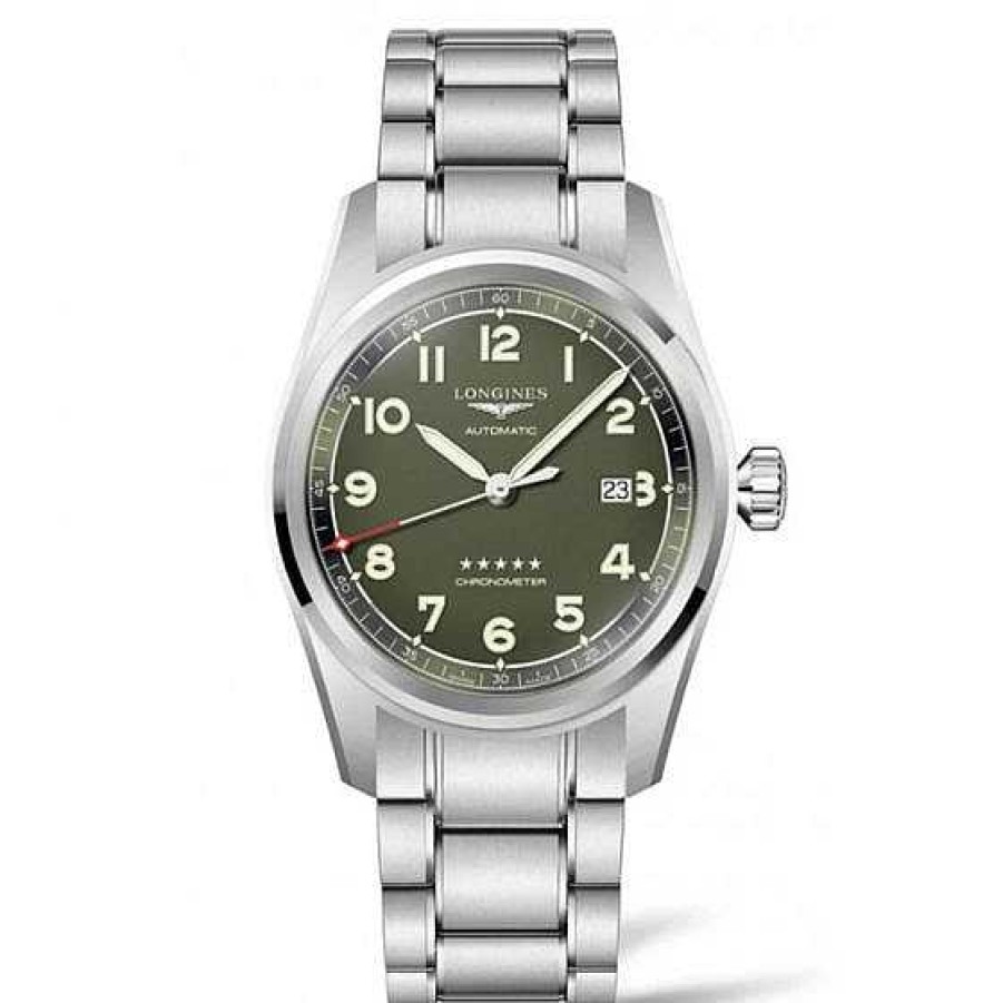 Relojes Longines | Longines Spirit Esfera Verde Acero 40Mm Aut