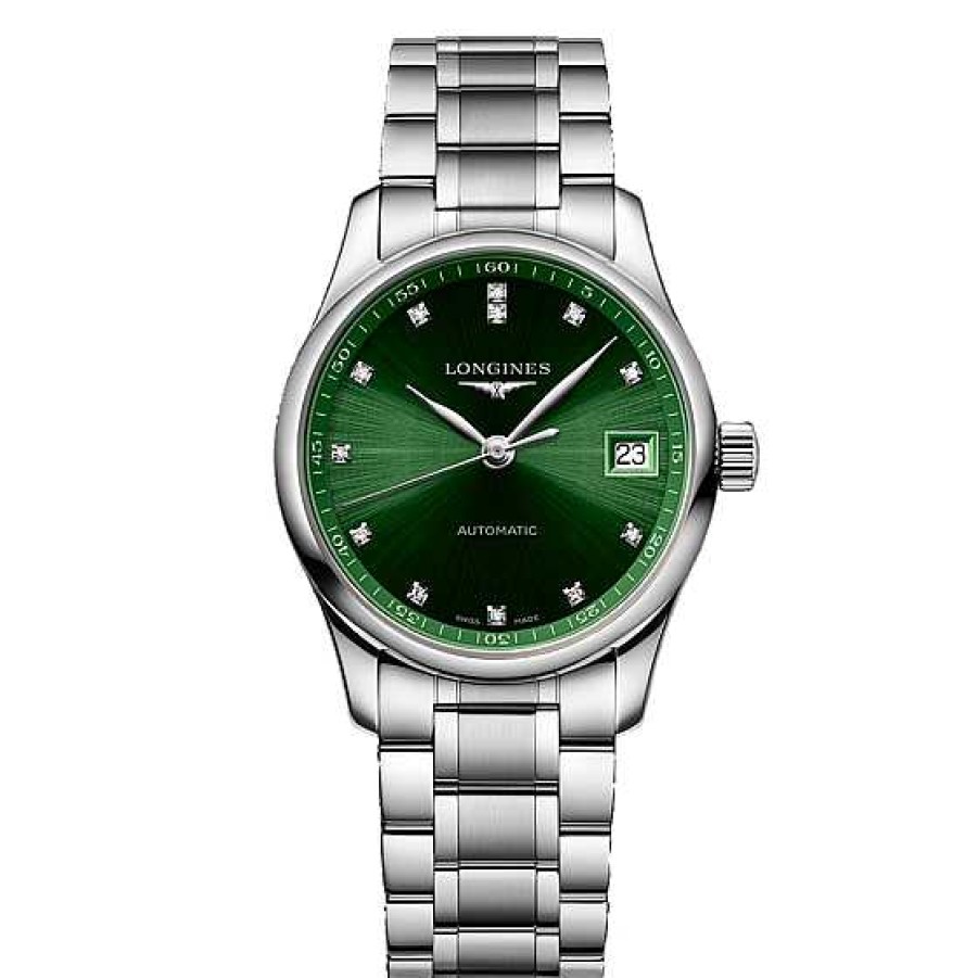 Relojes Longines | Longines Master Collection Verde Y Brillantes 34Mm