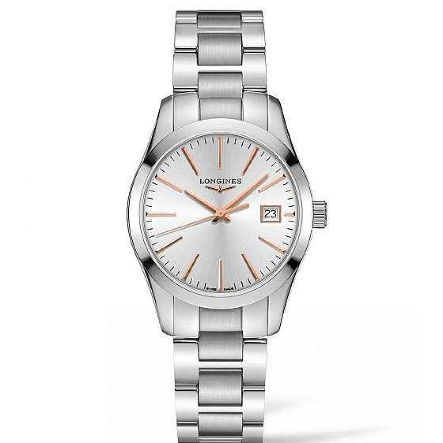 Relojes Longines | Longines Conquest Classic 34Mm Acero Esfera Silver