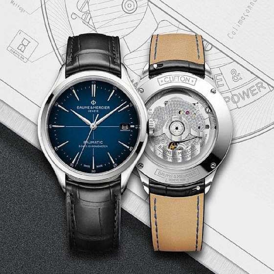 Relojes Baume et Mercier | Baume Et Mercier Clifton Baumatic Autom Tico Cosc Esfera Azul