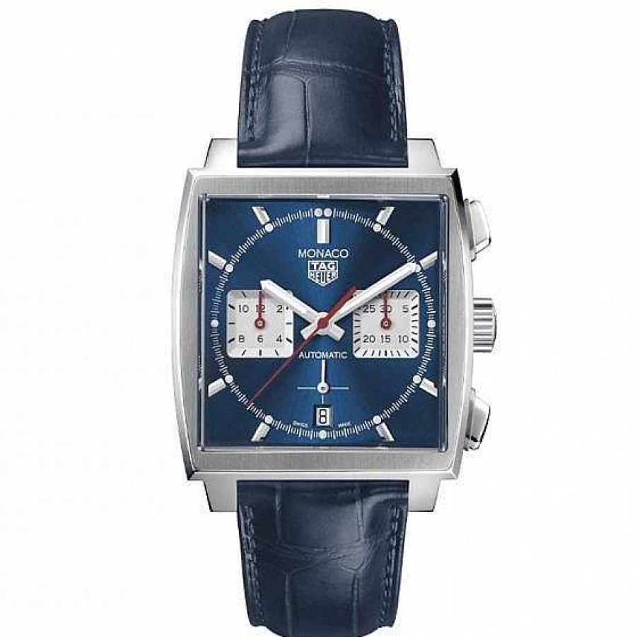 Relojes TAG Heuer | Tag Heuer Monaco Calibre Heuer02 Esfera Azul Y Piel