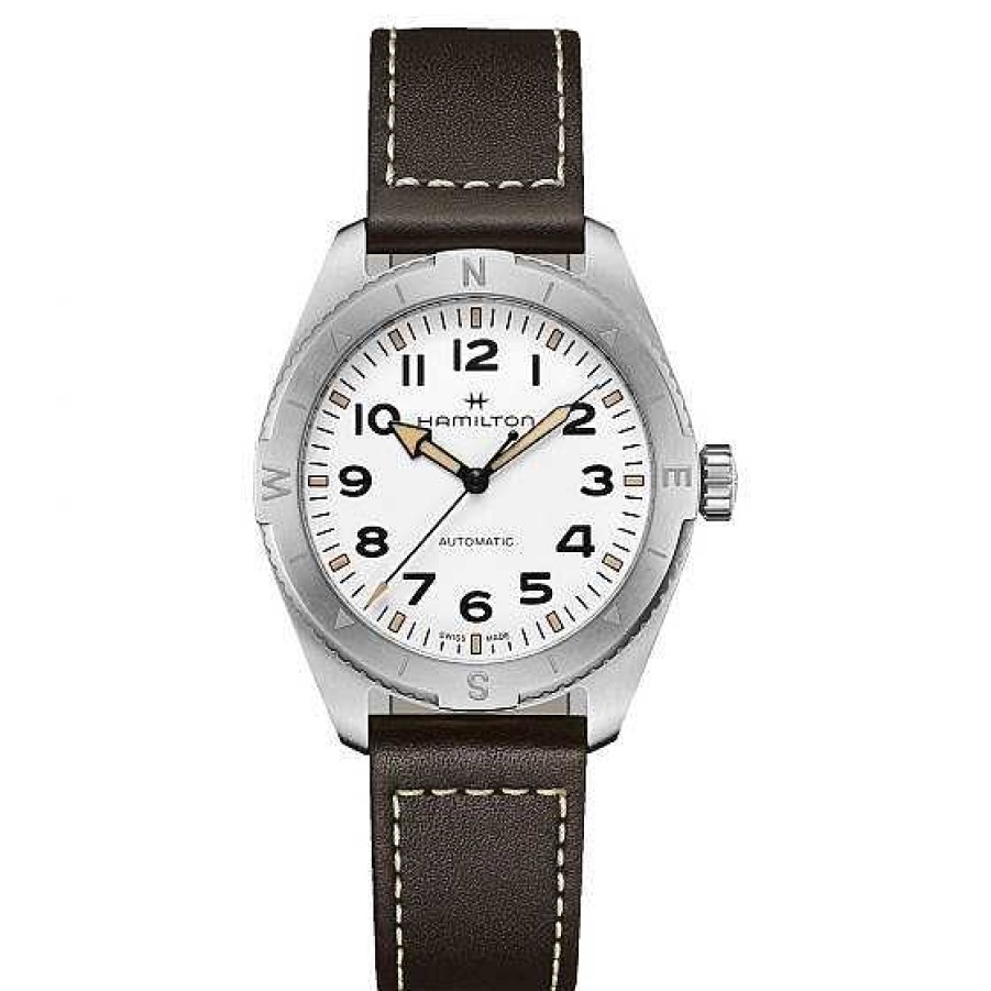 Relojes Hamilton | Hamilton Khaki Field Expedition Auto Blanco Correa Marr N 41Mm