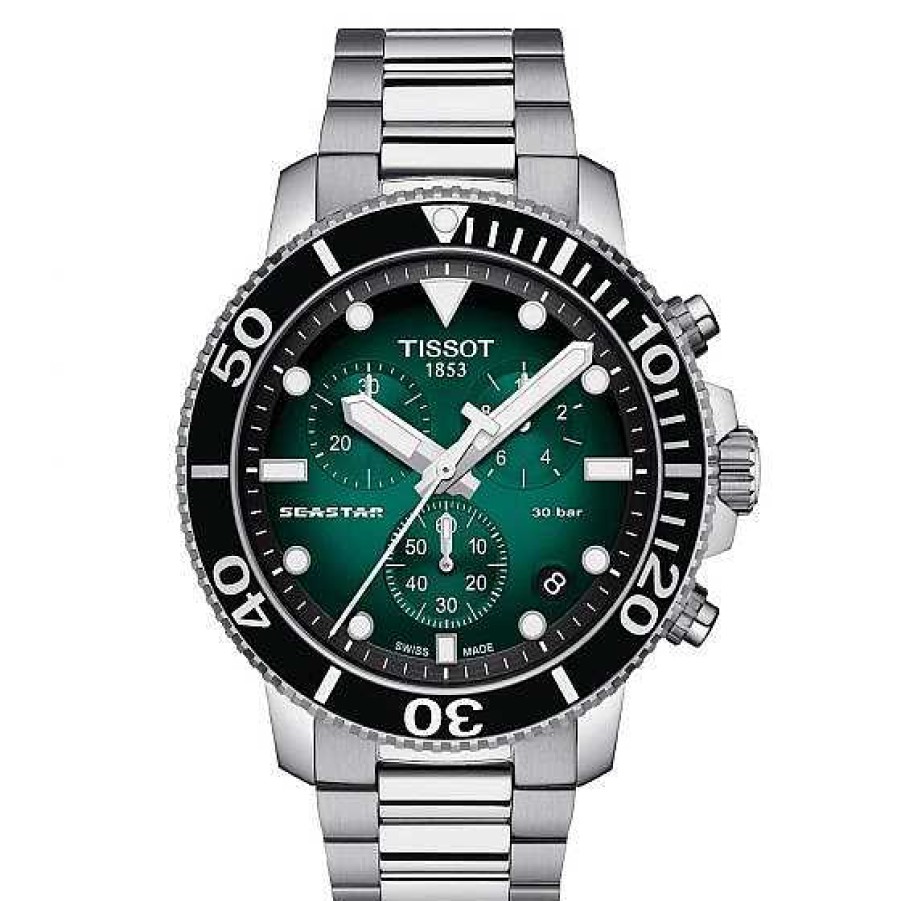 Relojes Tissot | Tissot Seastar 1000 Chronograph Verde 45Mm