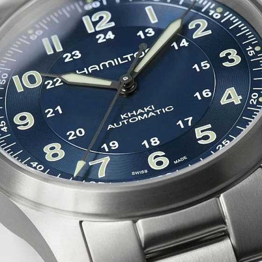 Relojes Hamilton | Hamilton Khaki Field Titanium Auto Azul 38Mm