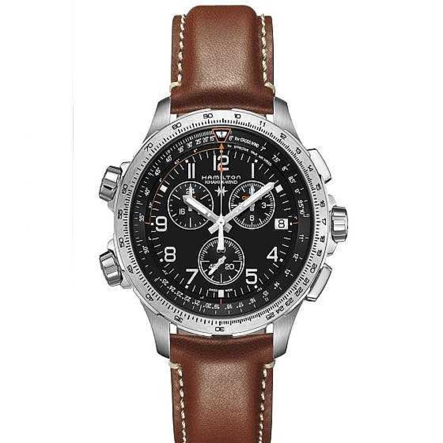 Relojes Hamilton | Hamilton Khaki Aviation X-Wind Chrono Quartz Gmt Acero 46 Mm Piel