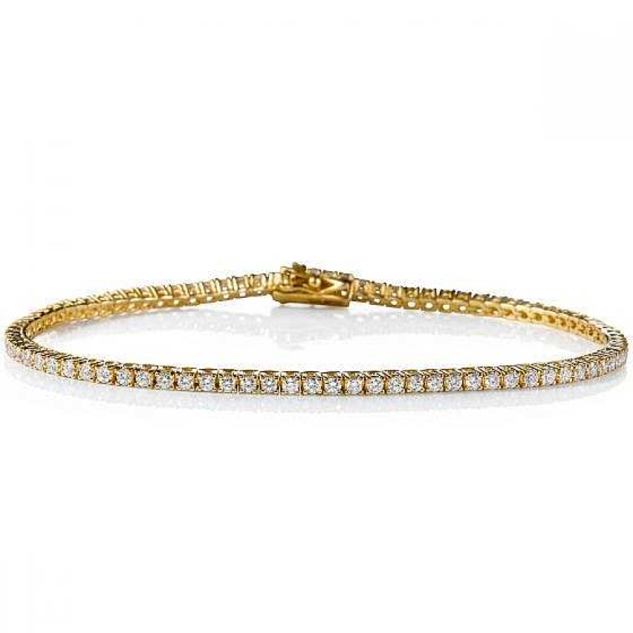 Joyas Chocrón | Pulsera Riviere Oro Amarillo Con Diamantes